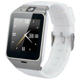 Ceas Smartwatch cu telefon iUni U15 A+, Camera, BT, 1.5 Inch, Carcasa metalica, Alb